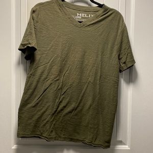 Helix large olive tee shirt